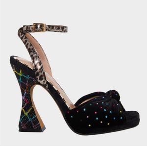 Betsey Johnson Alianna Women's Shoes Black Multi new with box size 8/5.      #18